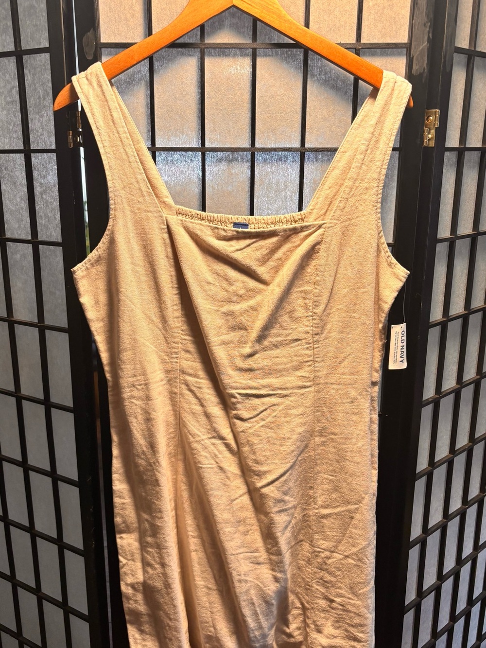 Old Navy Natural Beige Tank Dress